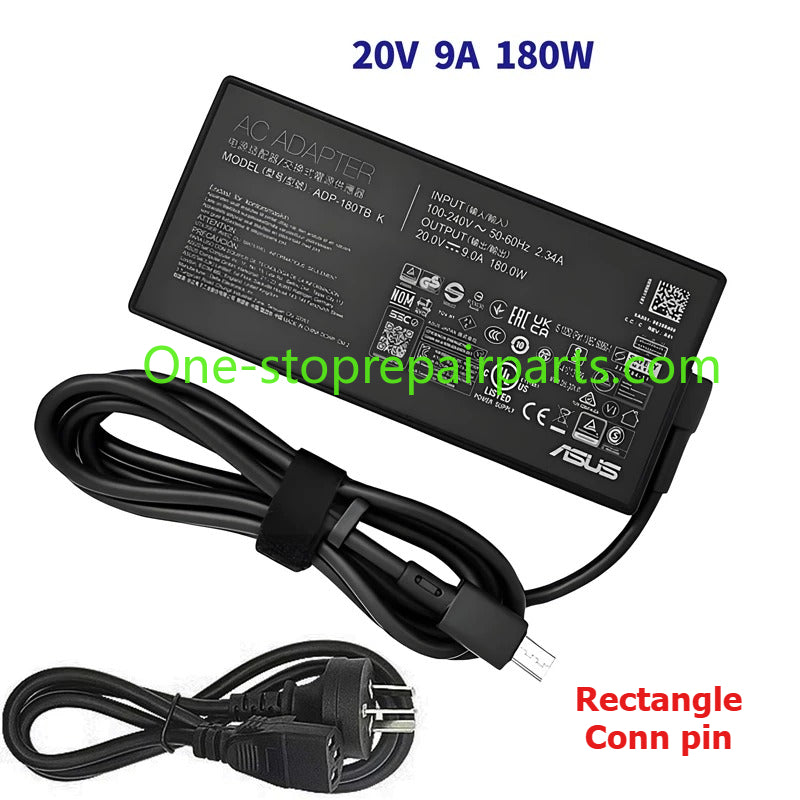 AC Power Adapter Charger for ASUS 100W 180W 200W 240W 280W Rectangle Conn ADP-240EB B A20-200P1A ADP-180TB K type CROG 14 16 Air ASUS ProArt PX13