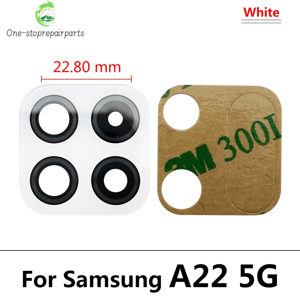 10Pcs, Back Rear Camera Glass Lens For Samsung A22 A32 A42 A52 A72 A33 A53 A73 4G 5G  With Adhesive