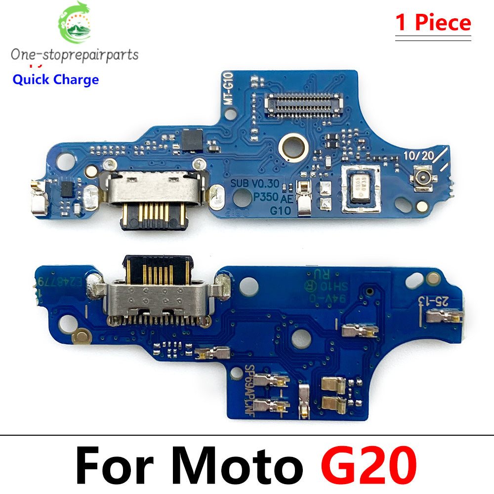 USB Charge Port Dock Connector Charging Board Flex Cable For Motorola Moto G10 G20 G30 G50 G60 G60s G100 Power One Hyper G50 5G Motorola phone repair parts