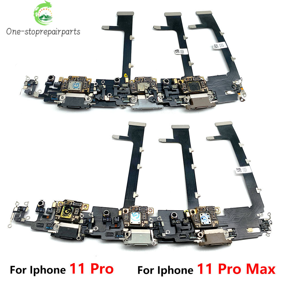 New For iPhone 11 12 13 14 15 Pro 11Pro 12Pro 13Pro Max Mini Plus USB Charger Charging Dock Port Connector Microphone Flex Cable  iPhone phone repair parts