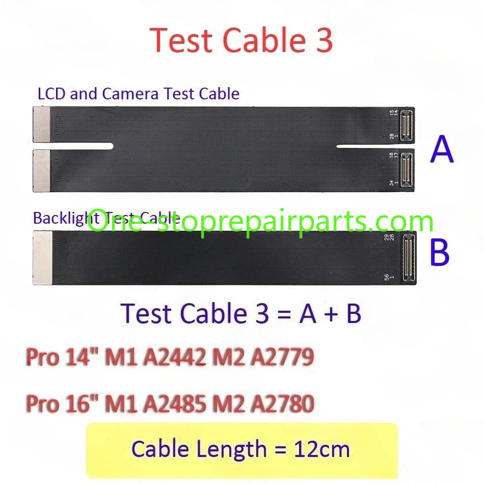 New A1706 A1708 A2338 A2442 A2779 A2485 A2681 A2941 LCD Screen Display Extension Test Repair Flex Cable for MacBook Pro Air Macbook repair parts