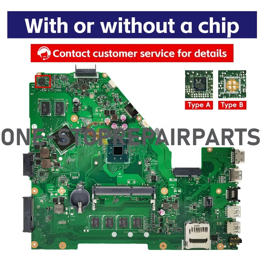 For ASUS X550MJ X552M X550MD Y582M DX992M Mainboard X550M X550 X550MA X550MB X550MC X550MJR X540MJ X551MJ X550MK UM550MJ ASUS laptop repair parts