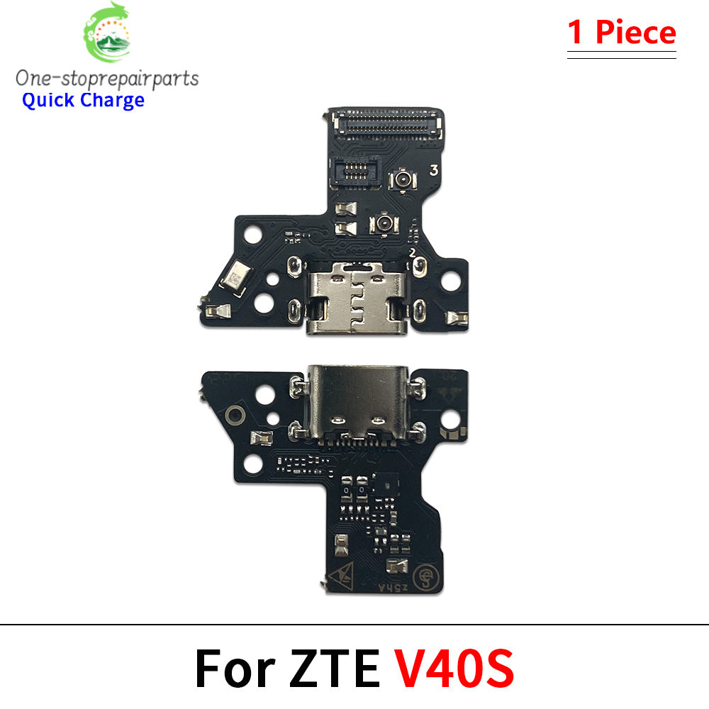USB Charger Charging Dock Port Connector Flex Cable For ZTE V10 V30 V40 V50 V40s V41 V60 Vita Smart Design Axon 40 50 60 Lite ZTE phone repair parts