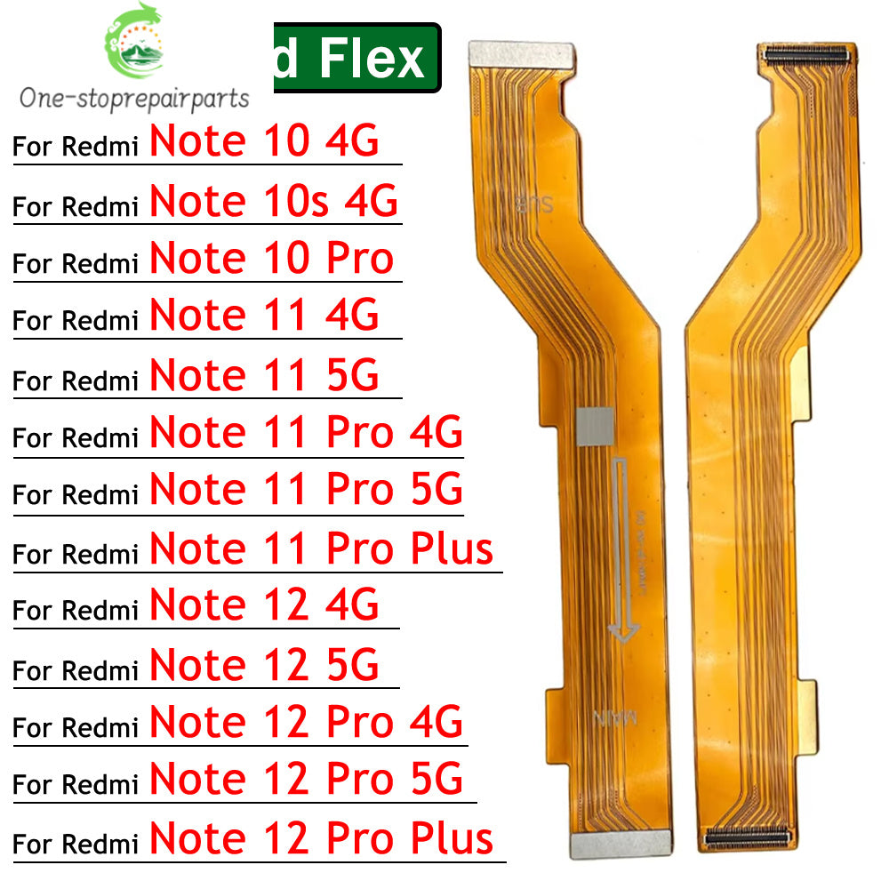 New For Xiaomi Redmi Note 8 9 9s 10 10s 11 11s 12 Pro Plus 4G 5G Main Board Motherboard Connector Board Flex Cable  Xiaomi  Xiao mi phone repair parts