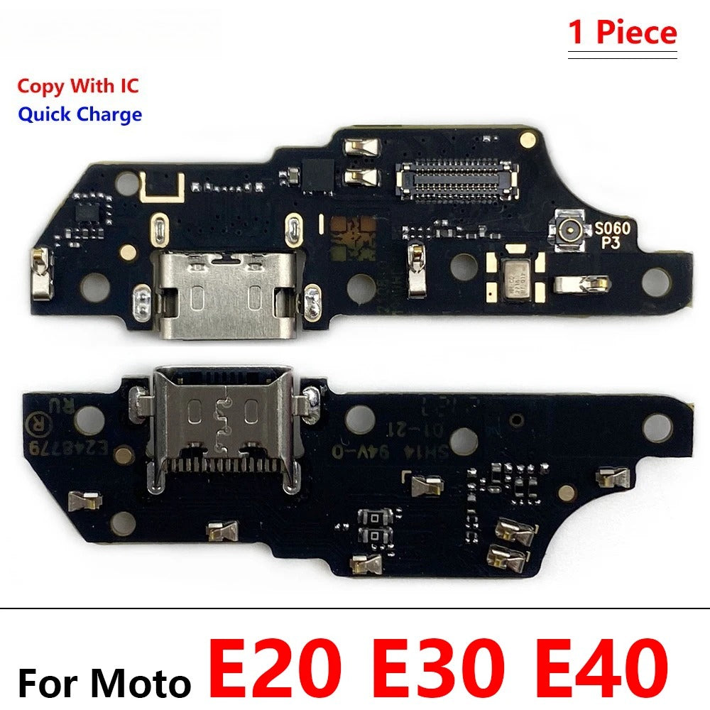 28Pcs, USB Charging Board Port Dock Charger Connector Flex Cable For Moto E5 E6 E6s E7i E7 Plus Power Play E20 E30 E32 E22 E13 Motorola phone repair parts