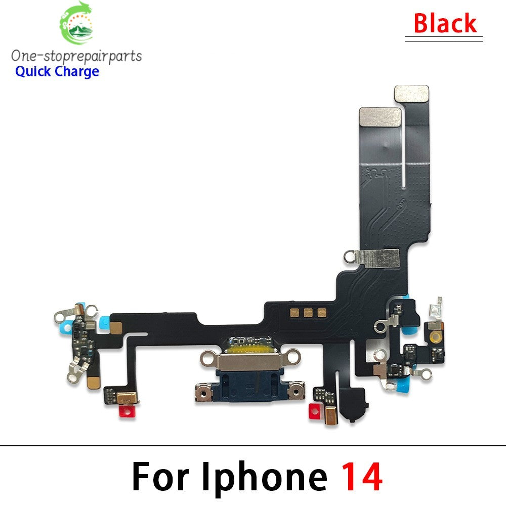 New For iPhone 11 12 13 14 15 Pro 11Pro 12Pro 13Pro Max Mini Plus USB Charger Charging Dock Port Connector Microphone Flex Cable  iPhone phone repair parts