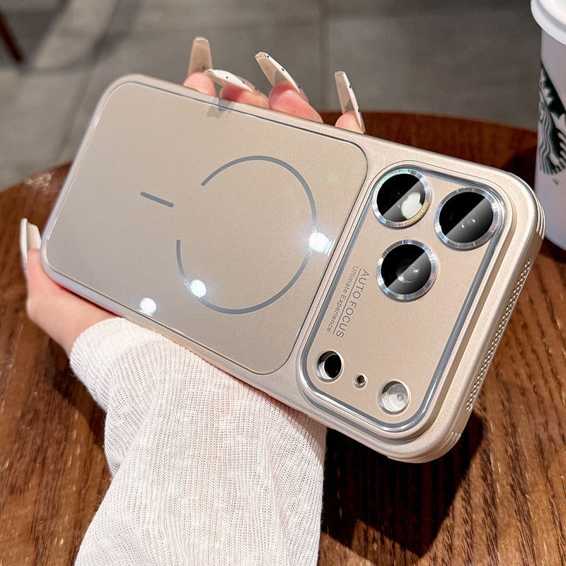Ice heat dissipation Magnetic suction For iPhone 18promax mobile phone case New iPhone17 with lens film All-inclusive protection 16Pro Side heat dissipation and breathability 15 men's and women's cases Phone Accessories
