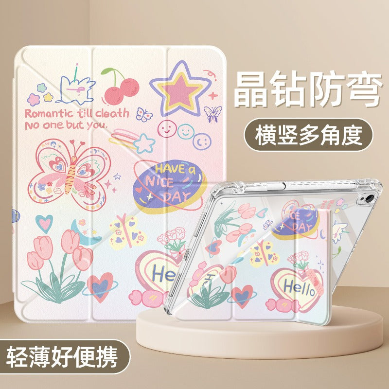 For Huawei matepad11.5 protective case 2026 new pro12.2 tablet case 115s with pen slot air12 all-inclusive For glory x10/9 anti-drop se10.4 star butterfly dance 2023 Tablet Accessories