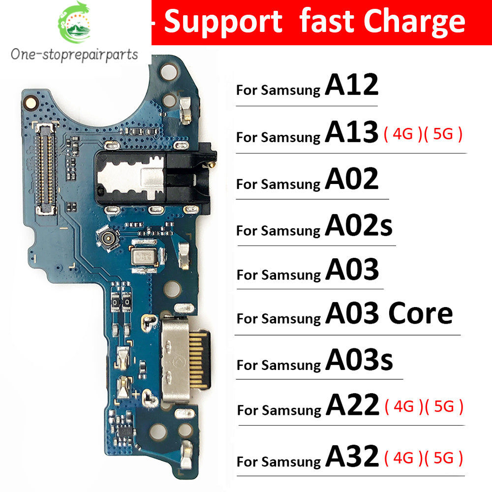 USB Charger Charging Board Dock Port Connector Flex Cable For Samsung A12 A02 A02s A03s A03 Core A13 A22 A32 A33 A53 A04 4G 5G Samsung phone repair parts
