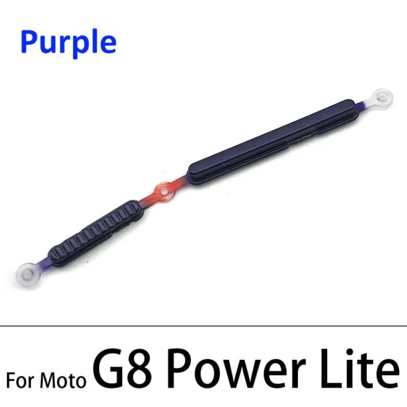 10Pcs/Lot, New For Motorola Moto G8 G9 Plus Play Power Lite Power Button + Volume Side Button Replacement Parts Motorola phone repair parts