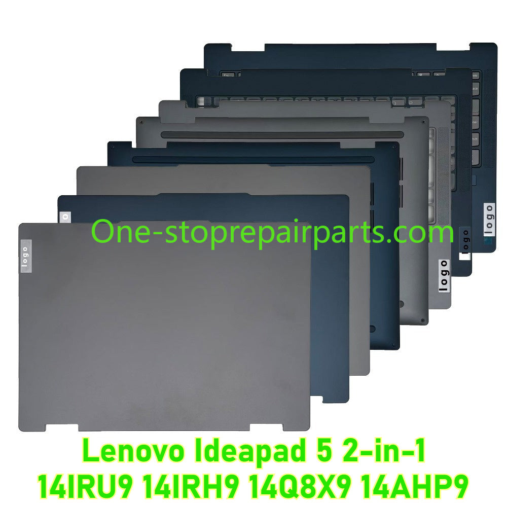 Cover case for Lenovo Ideapad 5 2-in-1 14IRU9 14IRH9 14Q8X9 14AHP9 NB6837 lcd back housing bezel upper topcase palmrest lower bottom hinge cover Lenovo laptop repair parts