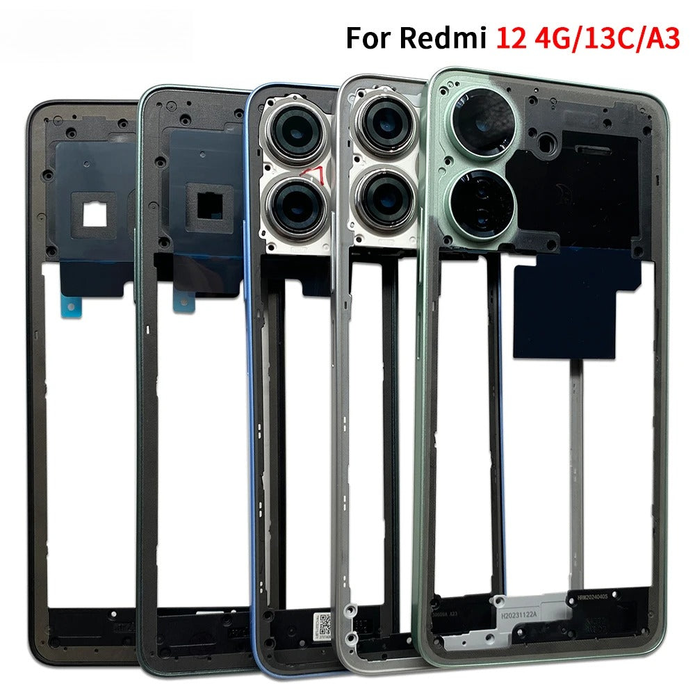 New Middle Frame For Xiaomi Redmi 12 13 13C 14C 4G 5G Door Housing Bezel Repair Parts Xiaomi  Xiao mi phone repair parts