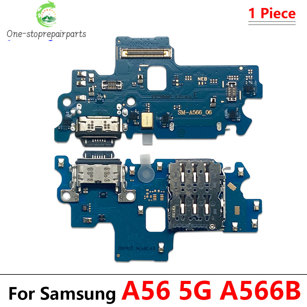 10Pcs, USB Charger Dock Connector Charging Port Microphone Flex Cable  For Samsung A06 A16 A26 A56 A07 A17 A37 A57 4G 5G Samsung phone repair parts