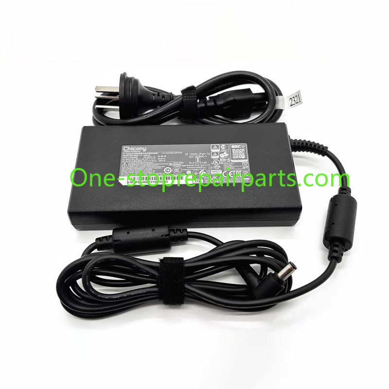 A17-180P4B 180W 4.5*3.0 5.5x2.5mm Chicony AC adapter for MSI Pulse GL66 GL76 Katana GF66 GF76 Crosshair 15/17 Sword 15/17 GF75 Thin 10UE GF65 10UE