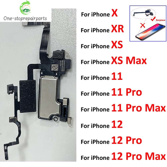 Proximity Light Sensor Flex For Iphone X XR XS Max 11 12 Pro Max MIni Ear Speaker Earpiece Earphone Flex Cable iPhone phone repair parts