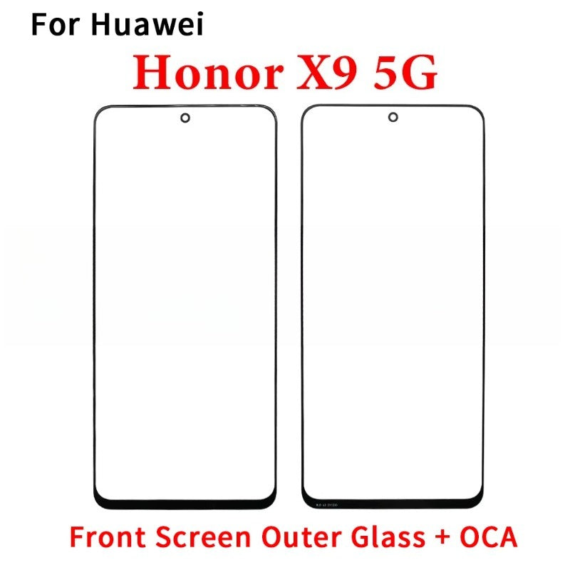 New GLASS + OCA LCD Front Outer Lens For Huawei Honor X5 X6 X6s X6A X6B X7 X7A X7B X8 X8A X8B X9 X9A X9B 4G 5G Touch Screen Huawei phone repair parts