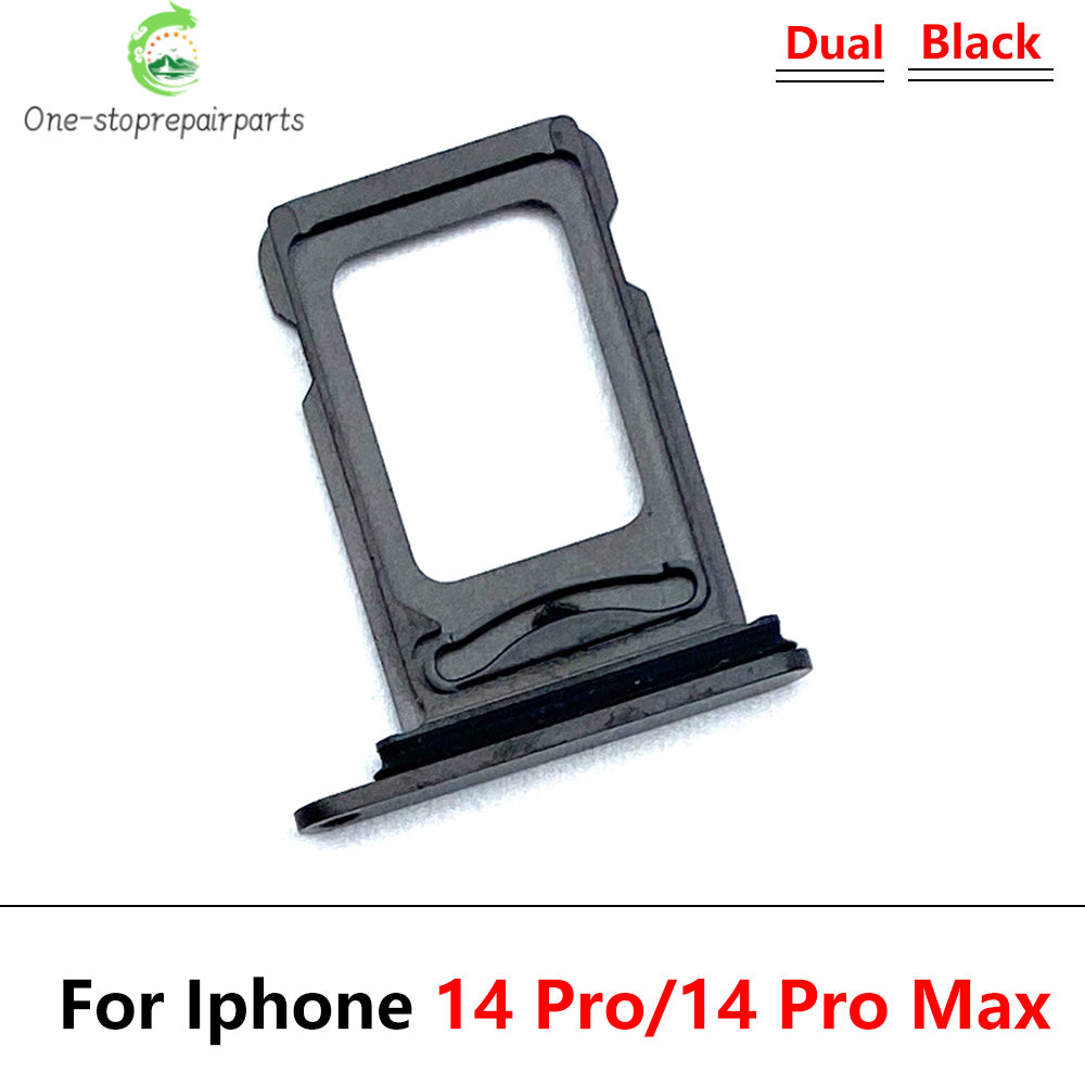 10Pcs/Lot, New Dual Sim Card slot tray Holder For iPhone 14 Pro 14Pro Max 14 Plus Repair Parts iPhone phone repair parts