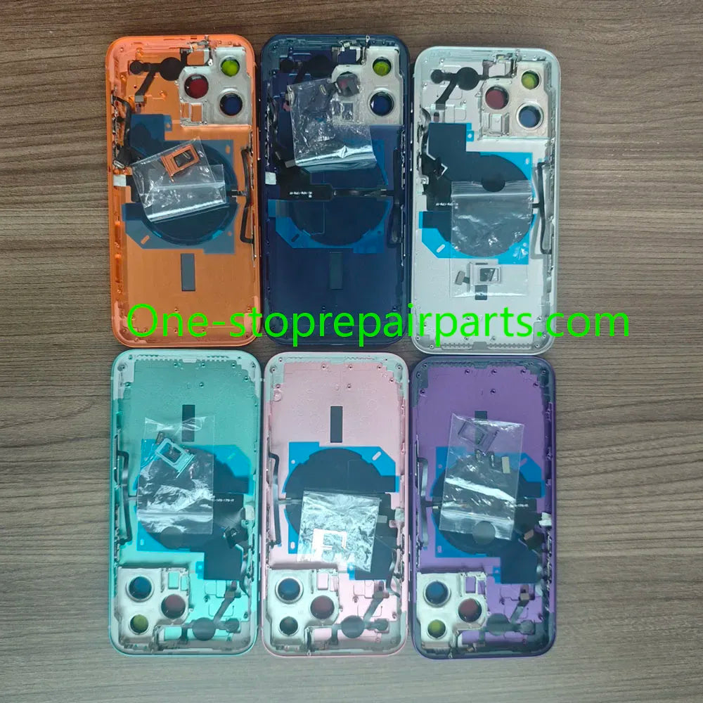 Pre-Installed Modified Back Housing For Iphone 14 Pro Max Convert To 17 Pro Max Middle Frame Housing 14Pm Diy Like 17Pm + Tray iPhone phone repair parts