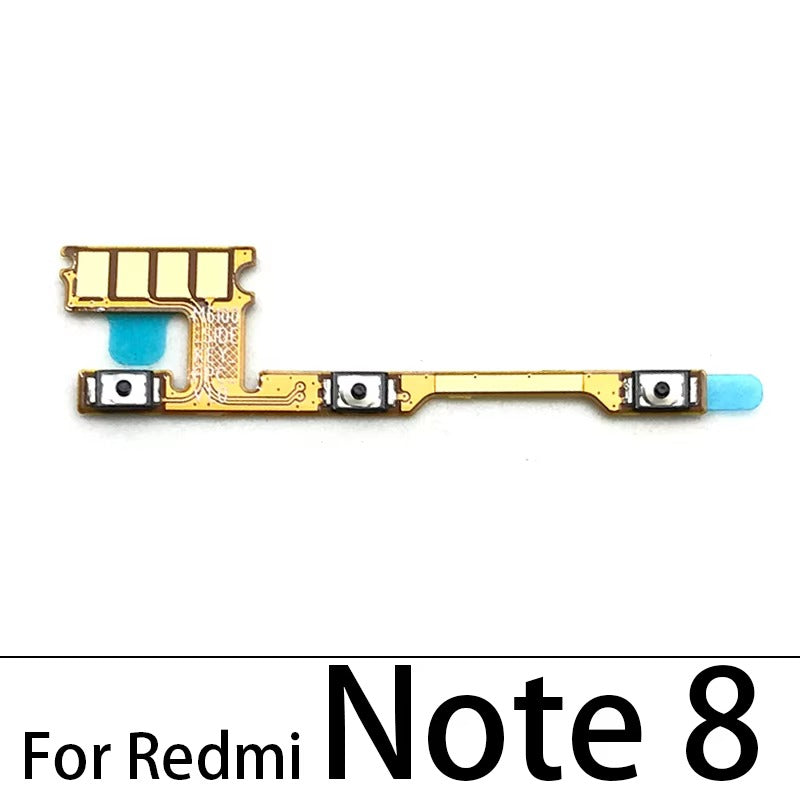 Volume Button Power Switch On Off Button Flex Cable For Xiaomi Redmi Note 3 4 4X 5 5A 6 7 8 8T 9 9T 10 Pro 9s 5G Power Key Xiaomi  Xiao mi phone repair parts