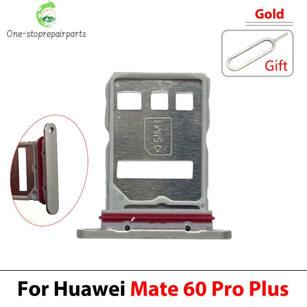 10Pcs, SIM Card Holder Tray Slot Holder Adapter Socket For Huawei Mate 50 60 Pro Plus 4G 5G Huawei phone repair parts