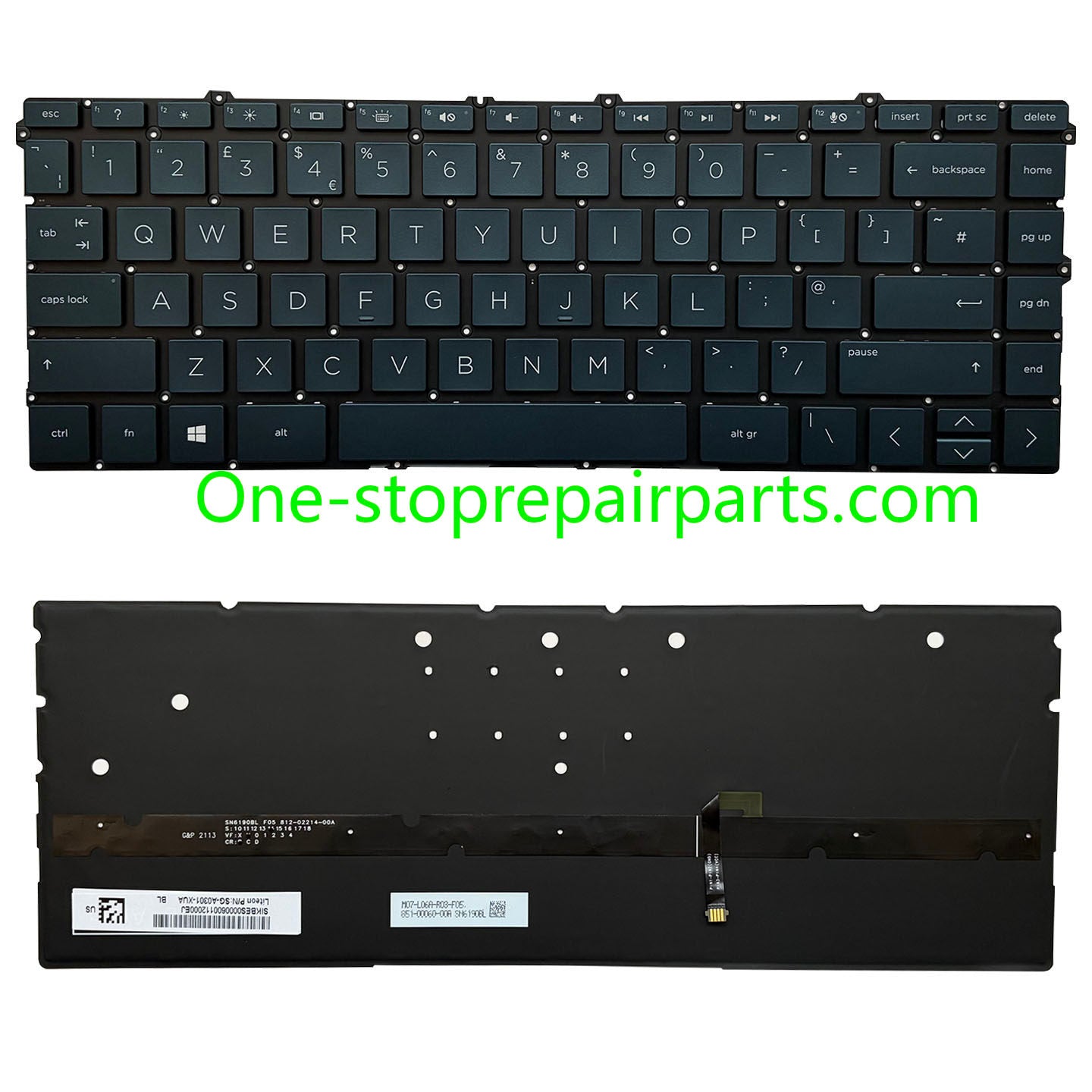 Upper Keyoard  for HP Spectre X360 13-AW TPN-Q225 UK/SP/RU/LA US