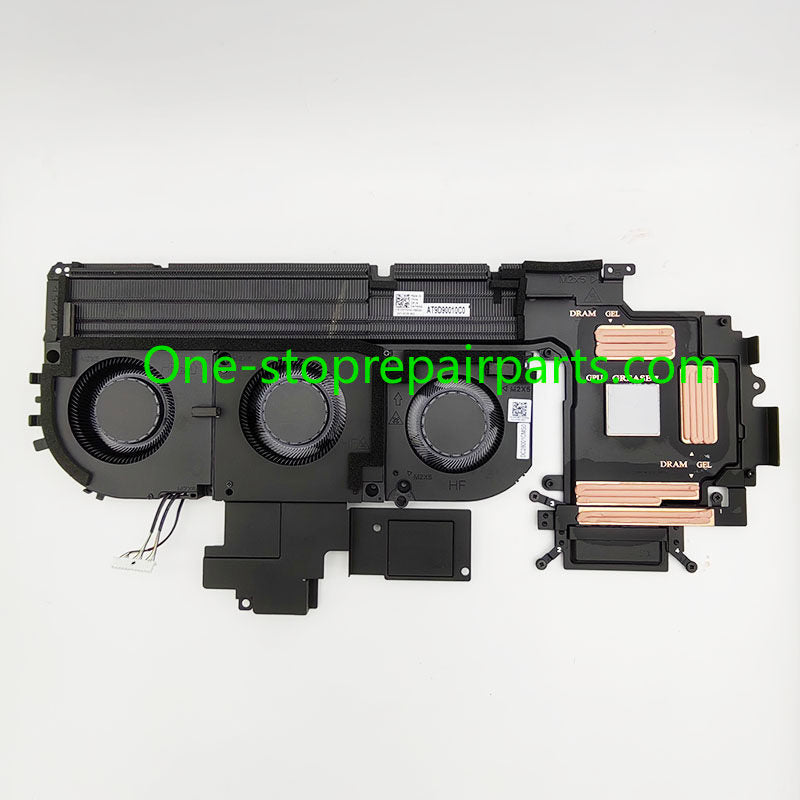Laptop CPU GPU cooling fan thermal heatsink with circular fan For DELLPro Max 16 Plus MB16250 Precision 7690 0CHM9R 0WDXF1 0W7WHG 0W7WHG 0M87VT 0M87VT UMA cooling systems heat sink module Dell laptop repair parts