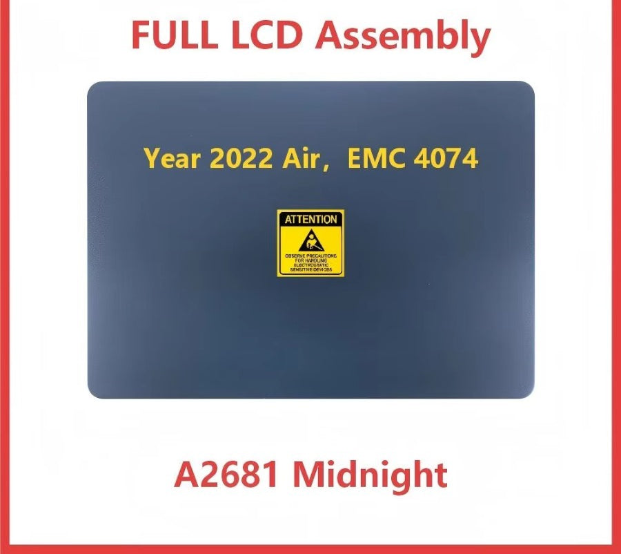 Brand 13.6inch New LCD Screen Assembly Replacement for MacBook Air A2681 A3113 M2 M3 2022-2024 Full LCD Display Assembly Macbook laptop repair parts
