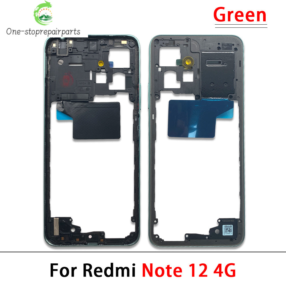 For Xiaomi Redmi Note 12 4G / Note 12 5G / Note 12 Pro 4G 5G / Note 12s Middle Frame Holder Housing Replacement Parts  Xiaomi  Xiao mi phone repair parts