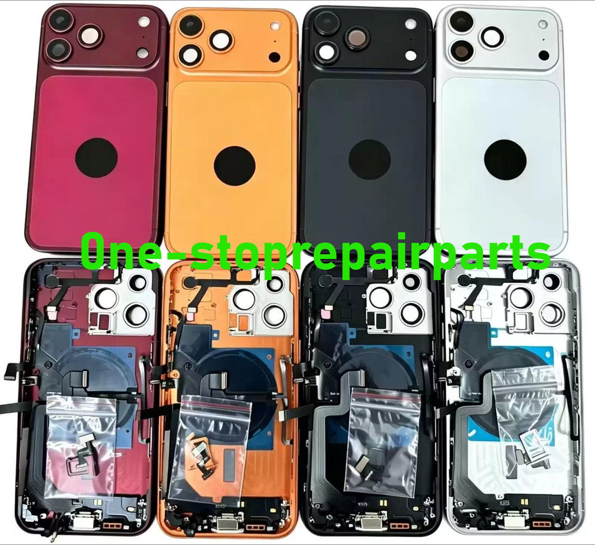 DIY Convertor Housing Back Cover Assembly Compatible For iPhone X XR XS MAX 11 11PRO 12 12PRO 13 Pro 14Pro 15Pro 15 Pro Max To 17 18 17Pro 18Pro Max Backshell Replacement Refitted Chassis Pre-Installed Modified Middle Frame iPhone phone repair parts
