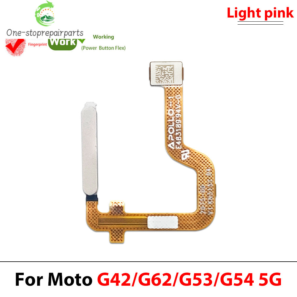 Home Button FingerPrint Touch ID Sensor Flex Cable For Motorola Moto G22 G42 G62 G53 G54 E32 Replacement Parts Motorola phone repair parts