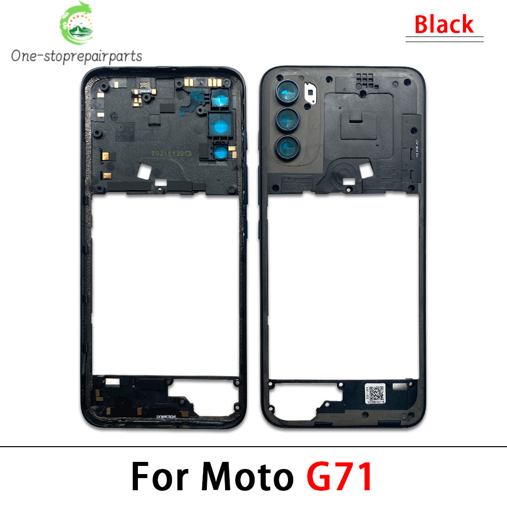 10Pcs/Lot, New For Motorola Moto G13 G23 G53 G31 G41 G71 G50 5G  Housing Middle Frame Bezel Middle Plate Cover Motorola phone repair parts
