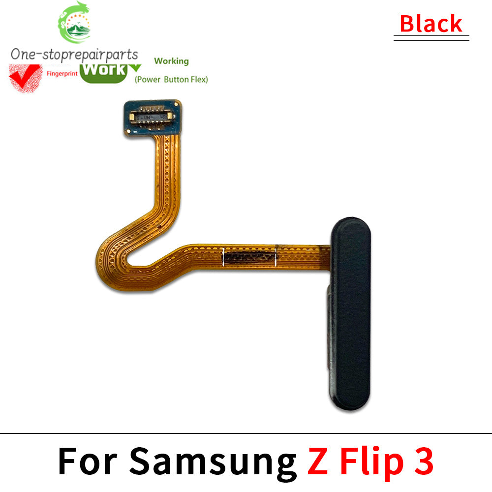 Fingerprint Home Button Fingerprint Menu Return Key Recognition Sensor Flex Cable For Samsung Z Flip 3 4 5 5G Samsung phone repair parts