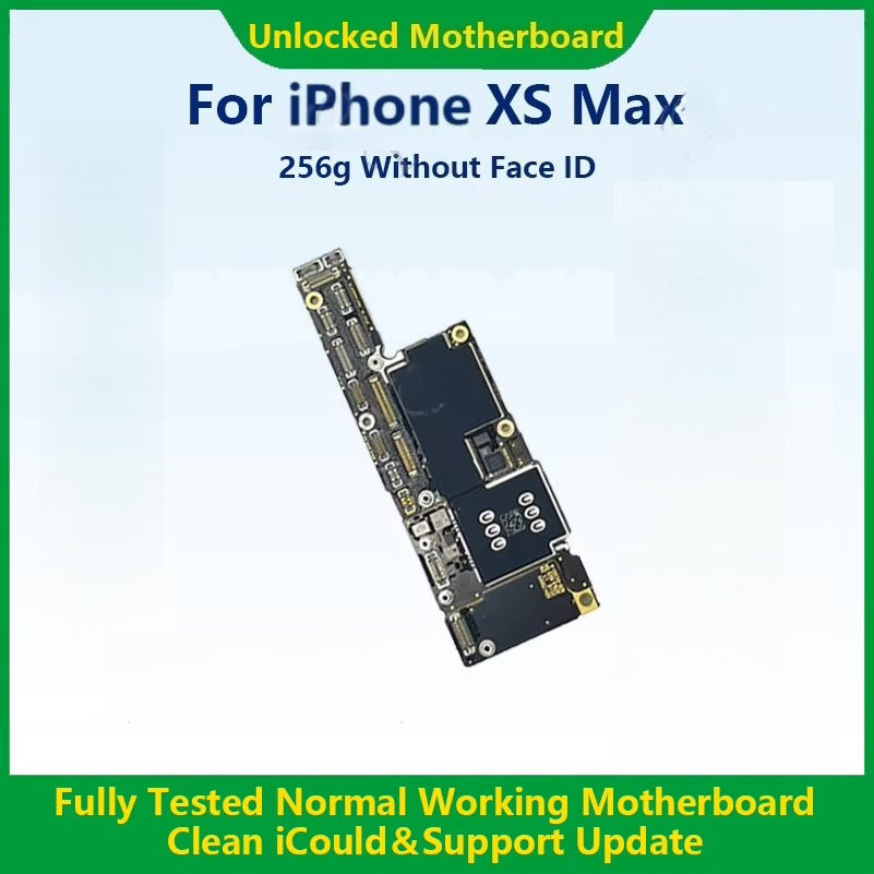 100%Working Mainboard For iPhone X/XR/XS Max With Face ID Fully Tested Cleaned iCloud And Unlocked Motherboard Fast Shipping  iPhone phone repair parts