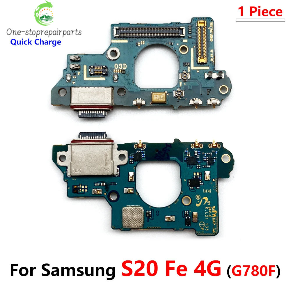 Dock Connector USB Charger Charging Board Port Microphone Flex Cable Board For Samsung S20 S21 Plus Ultra Fe 4G 5G G981B G986B Samsung phone repair parts