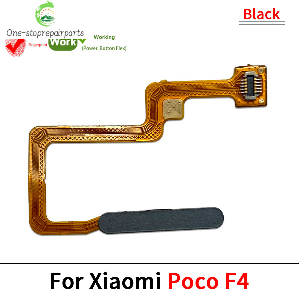 New Fingerprint Flex Cable For Xiaomi Mi Poco F3 F4 GT F5 5G Home Menu Button Key Flex Cable Replacement Parts Xiaomi  Xiao mi phone repair parts