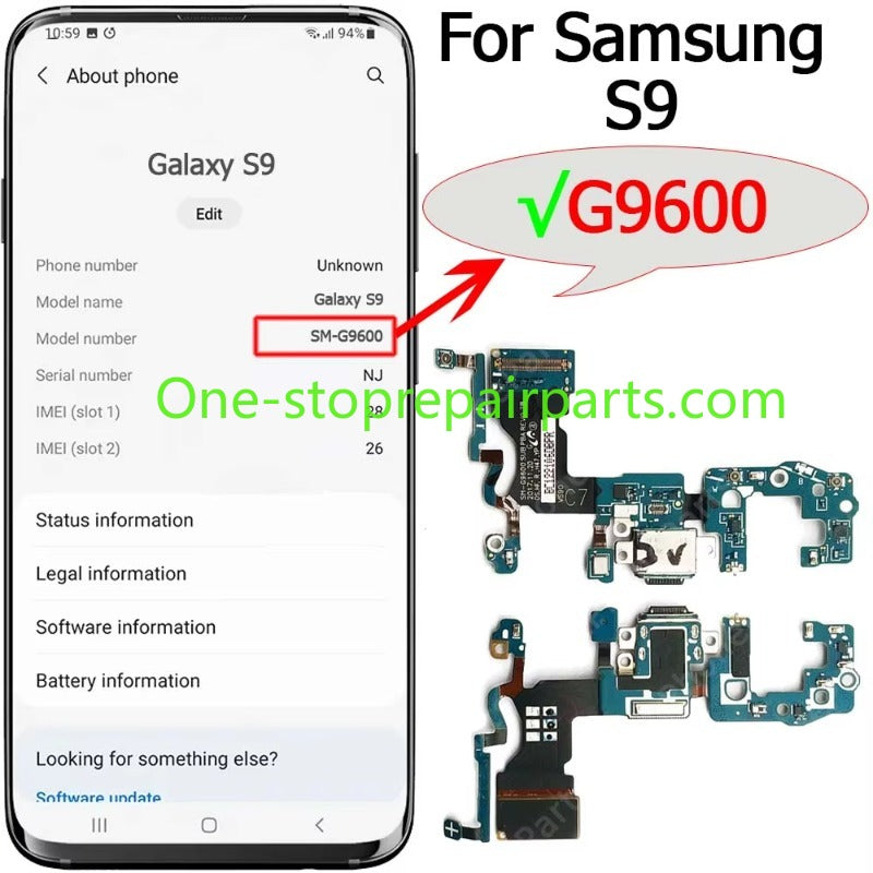 Charge Board For Samsung Galaxy S9 Plus S9+ S10 Lite 5G G960 G965 G977 G770 Charging Port Plate Usb Connector Flex Cable Samsung phone repair parts