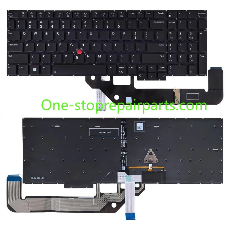 Upper case keyboard for Lenovo ThinkPad E16 Gen1 5M11H94852 C shell topcase palmrest keybooard cover touchpad