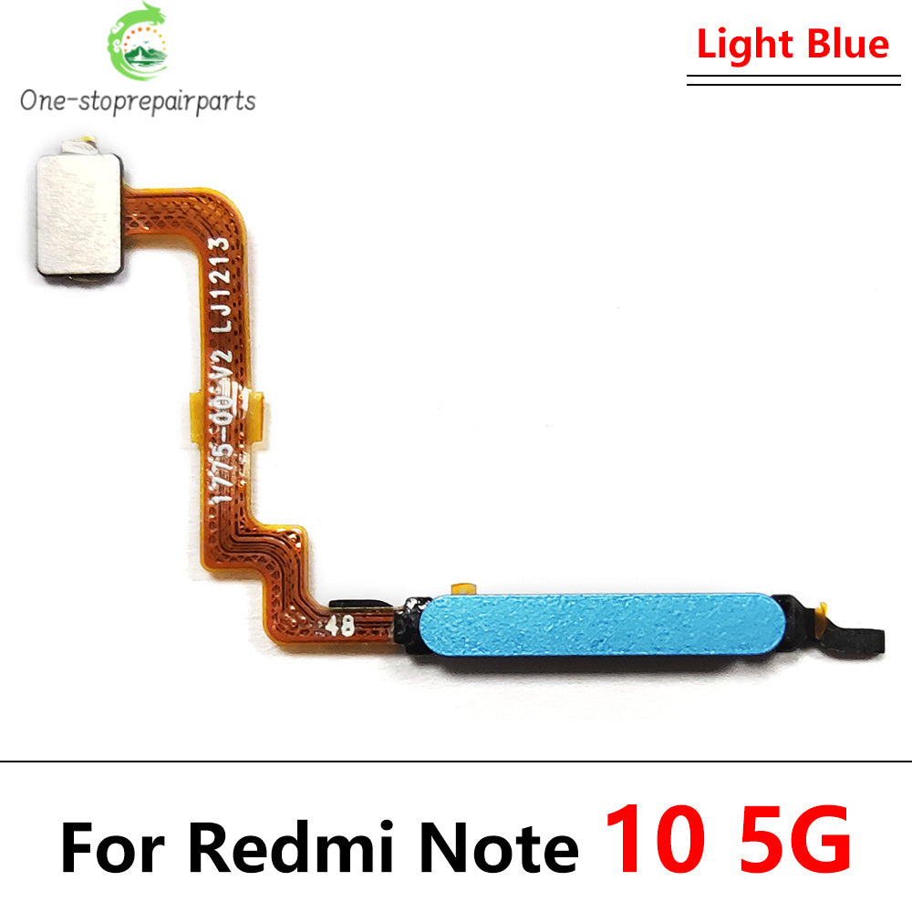 New For Xiaomi Poco M3 Pro / For Redmi Note 10 5G Home Button FingerPrint Touch ID Sensor Flex Cable Replacement Parts  Xiaomi  Xiao mi phone repair parts