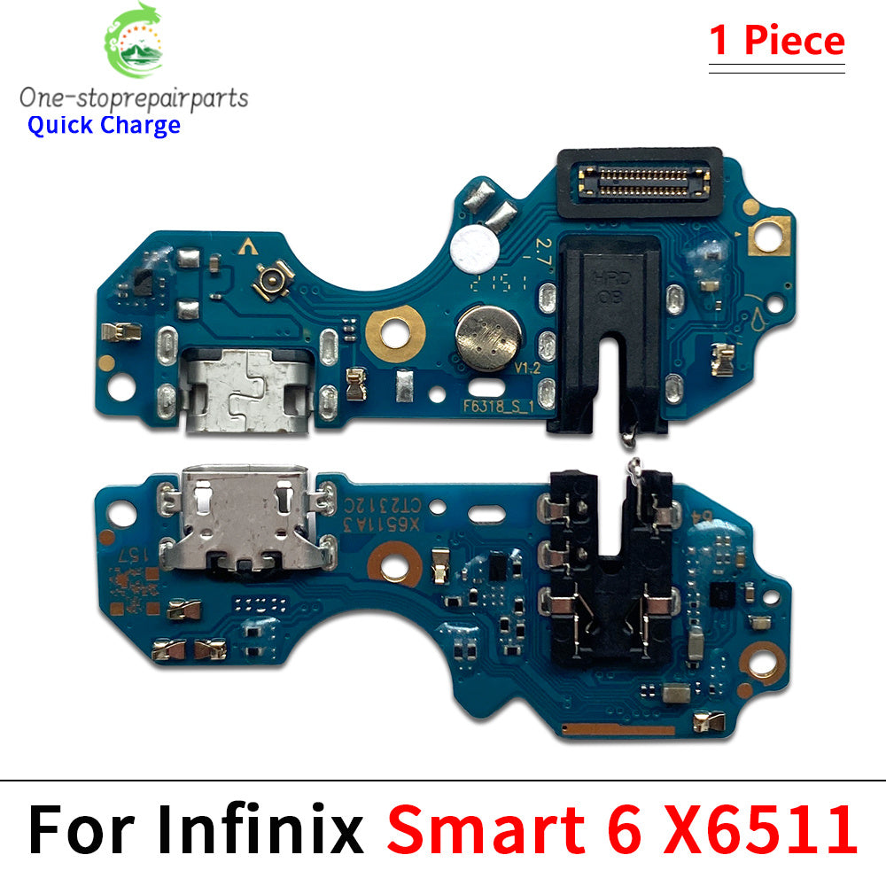 USB Charge Port Dock Connector Charging Board Flex Cable For infinix Note 7 8 8i 12 30 40 Pro 5G Smart 5 6 7 Plus Zero 8 X Pro  infinix phone repair parts