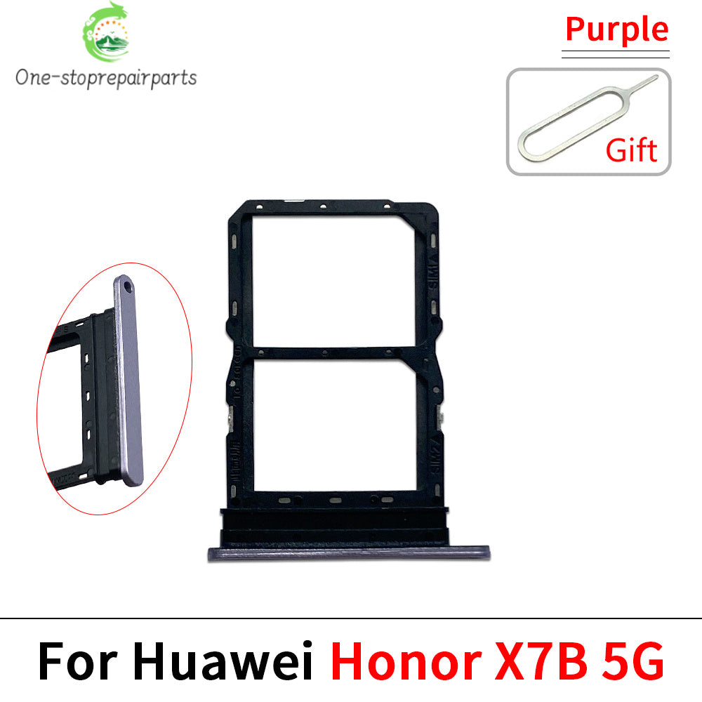 New SIM Card Slot SD Card Tray Holder Adapter For Huawei Honor X7 X7A X7B X7C Replacement Parts Huawei phone repair parts