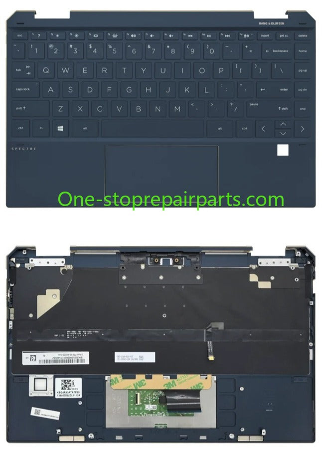 Cover case for HP Spectre X360 13-AW 13T-AW  TPN-Q225 lcd back housing bezel upper topcase palmrtest keyboard touchpad lower bottom hing cover HP laptop repair parts