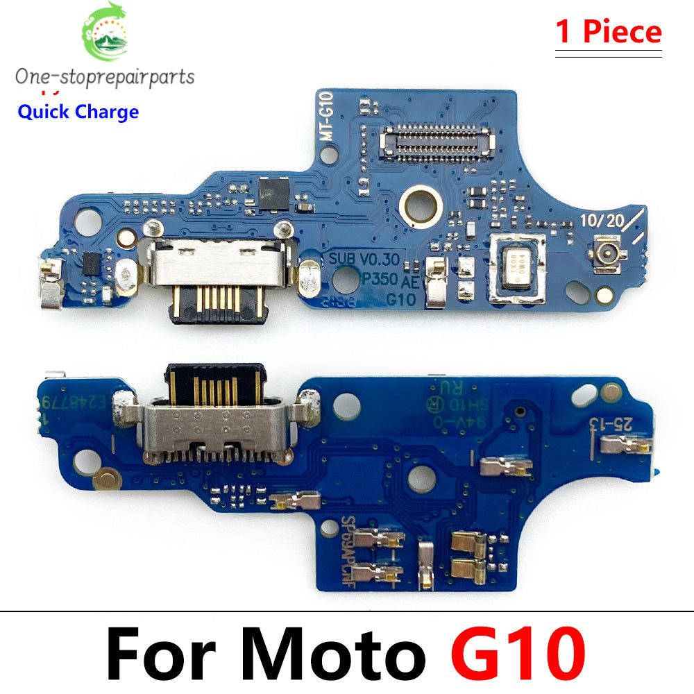 USB Charge Port Dock Connector Charging Board Flex Cable For Motorola Moto G10 G20 G30 G50 G60 G60s G100 Power One Hyper G50 5G Motorola phone repair parts