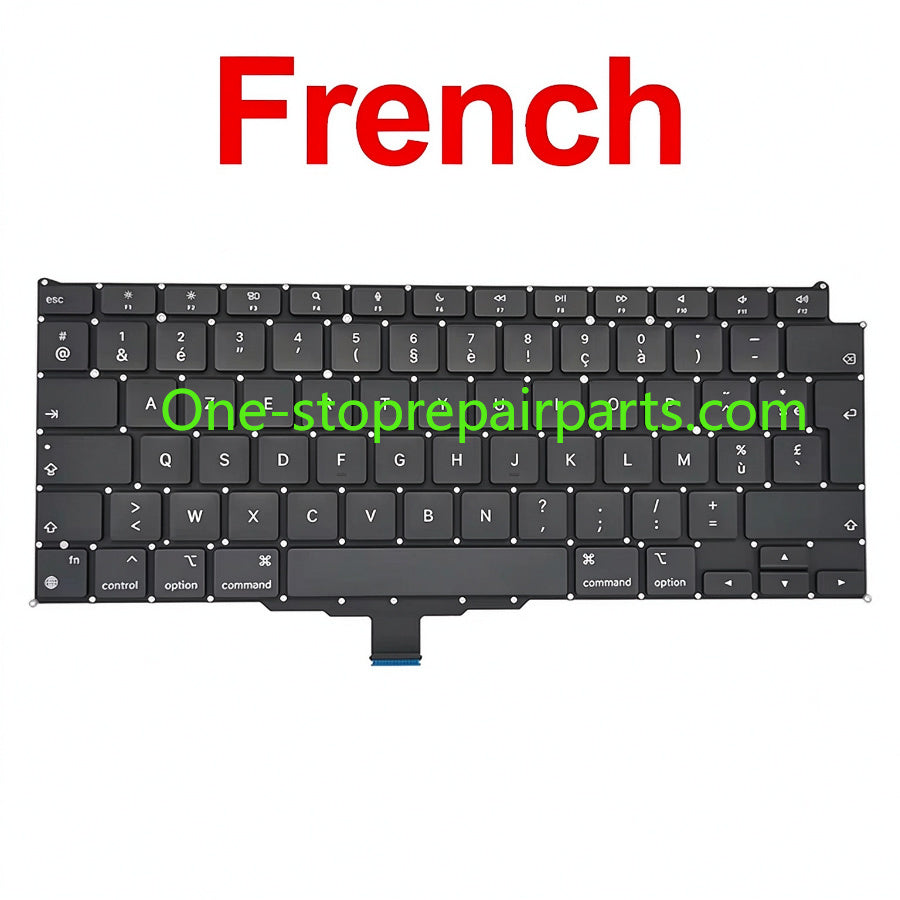 New Laptop A2337 Keyboard For Macbook Air 13" M1 A2337 Keyboard Replacement US UK FR SP IT DE RU AE Layout 2020 Year Macbook repair parts