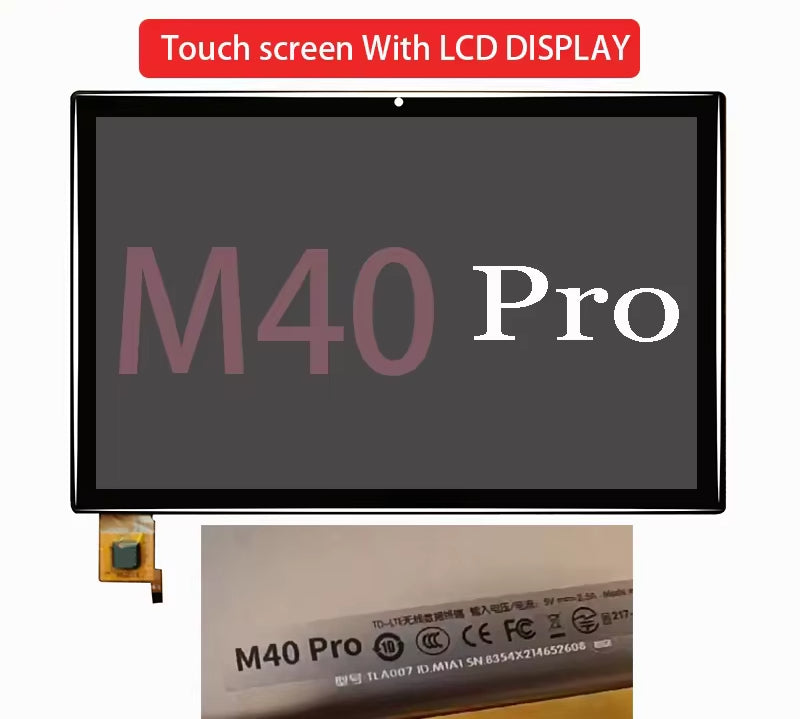 LCD Display For Teclast M40 Pro TLA007 10.1 inch Tablet Touch screen Touch panel Digitizer Glass Sensor Other Brand tablet repair parts