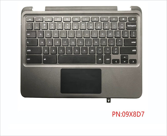 Upper case keyboard for  Dell Chromebook 11 3100 Keyboard C Case with Touc 09X8D7 9X8D7  topcase palmrest keybooard
