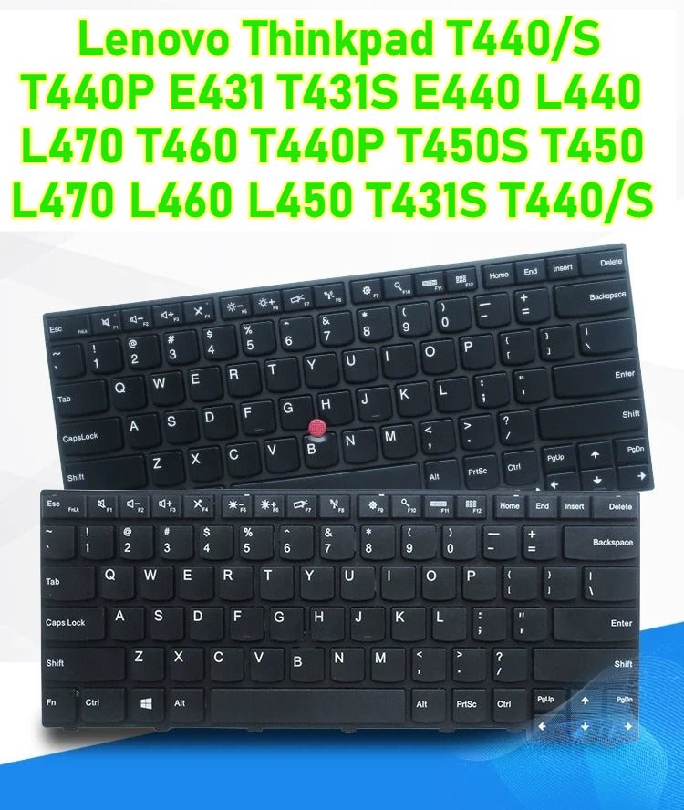 Laptop keyboard for Lenovo Thinkpad T440/S T440P E431 T431S E440 L440 L470 T460 T440P T450S T450 L470 L460 L450 T431S T440/S keyboard Lenovo laptop repair parts