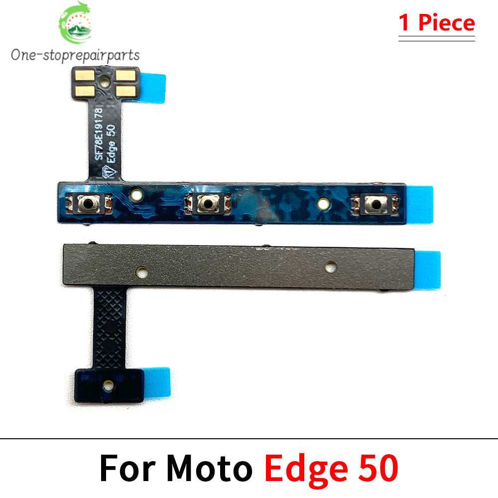 10Pcs/Lot, Power on off Volume Key Button Flex Cable For Motorola For Moto Edge 20 30 Pro Lite 30 40 50 Neo Ultra Fusion Plus Motorola phone repair parts