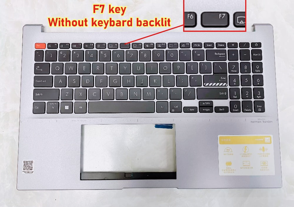 Upper C-case US keyboard for ASUS Vivobook 15 S15 K3502ZA K3402ZA FR3021 K3402Z K3502Z M3502ZA M3502Z 90NB0XX2-R30RU0 13N1-FLA0B11 topcase palmrest keyboard backlight assembly ASUS Laptop repair parts