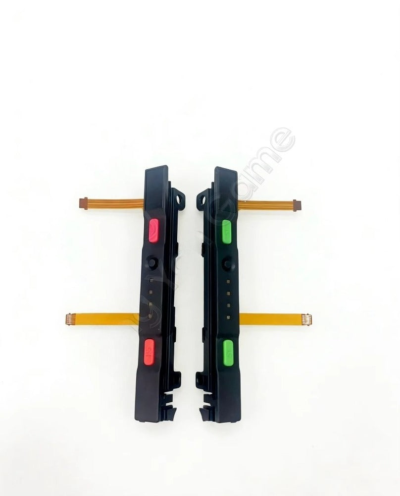 Original Secondhand Plastic Slider Set for Switch NS Joy-con Controller Rail Assembly with Flex Cable and Button Game console repair parts