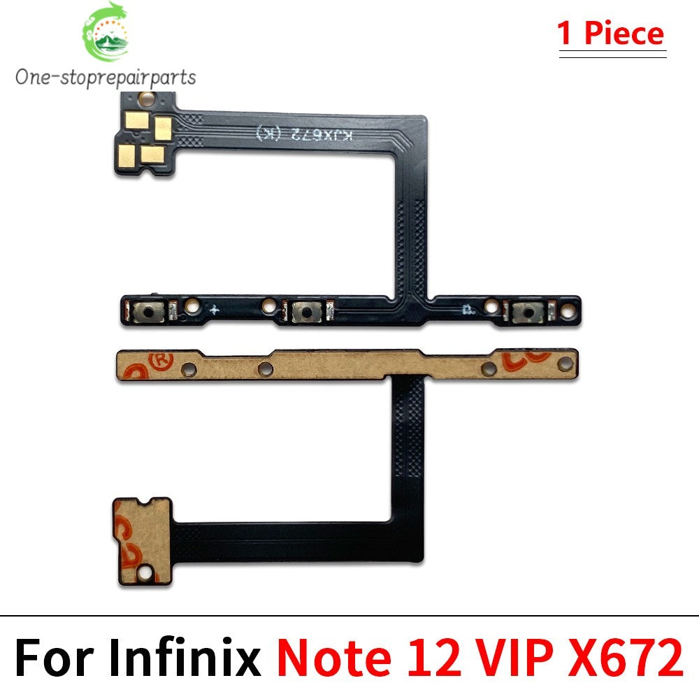 Power Switch On/Off Button Volume Key Button Flex Cable For infinix Note 10 11 12 30 30i 40 Pro VIP 4G 5G X693 X695 X663  infinix phone repair parts